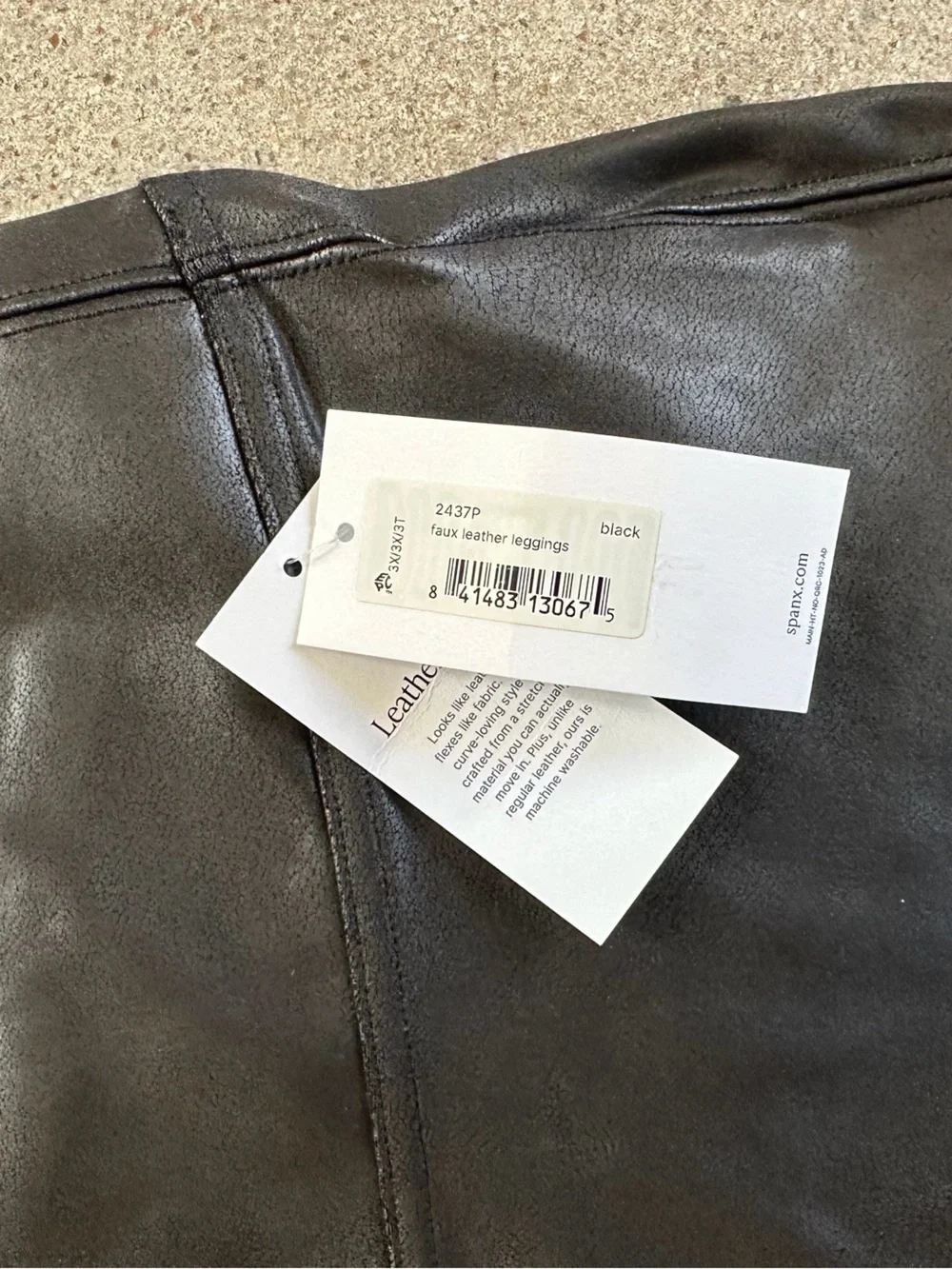 NWT Spanx Black Shimmer Leggings in Black Size 3X Athleisure Shiny High Waisted